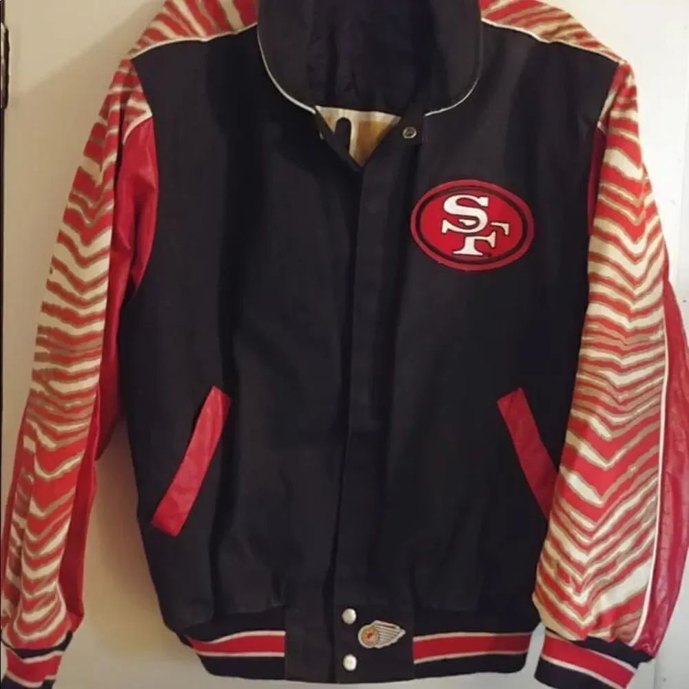 San Fransico 49ers bomber varsity reversible